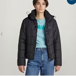 $180 G-Star Meefic Hooded Padded Jacket puffer Women XS NWT